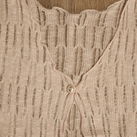 NWT RIHOAS Pink Knit Cardigan - Picture 3 of 5